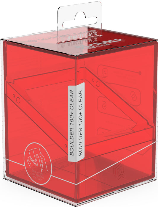 UG Deck Case: Boulder 100+ (Clear Ruby)