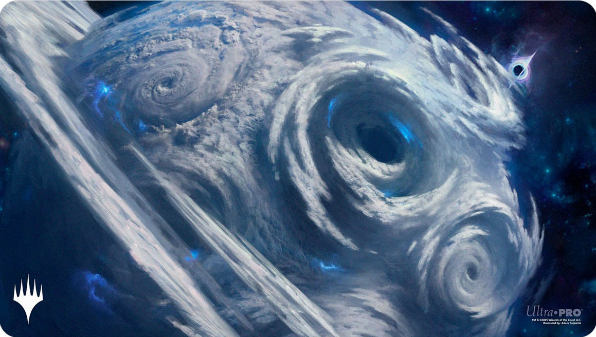 UP Playmat- MTG Edge of Eternities Mythic Land Blue