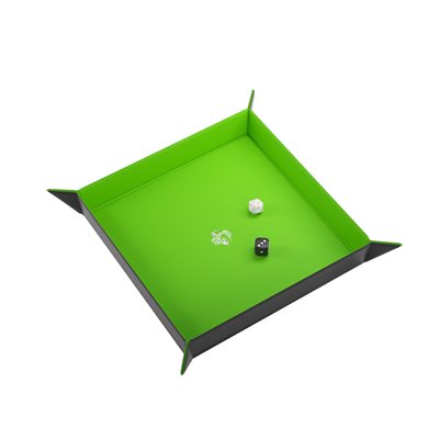 Magnetic Dice Tray: Square: Black/Green