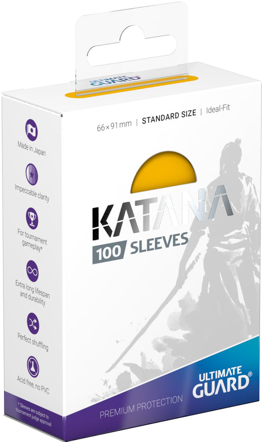 UG Sleeves- Katana, Yellow (100ct, Standard Size)