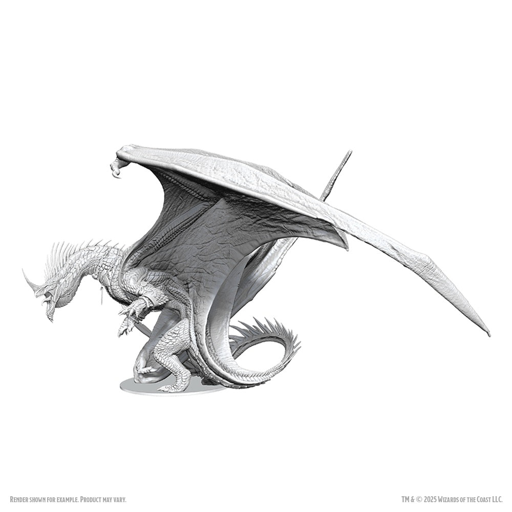 DND Unpainted Minis Ancient Blue Dragon