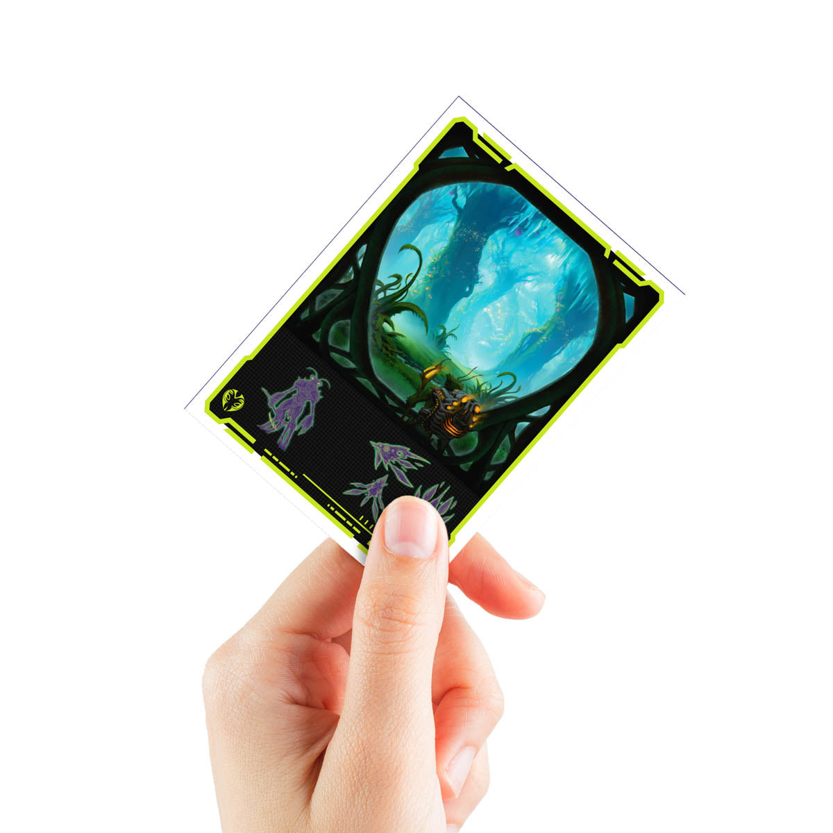 Sleeves: UP D-PRO APEX: MTG Edge of Eternities Green (105ct)