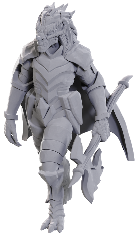 D&D Unpainted Miniatures WV25: Dragonborn of Tiamat
