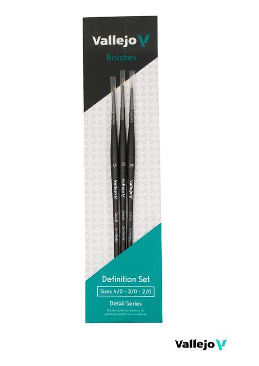 Vallejo: Definition Brush Set (4/0, 3/0 & 2/0)