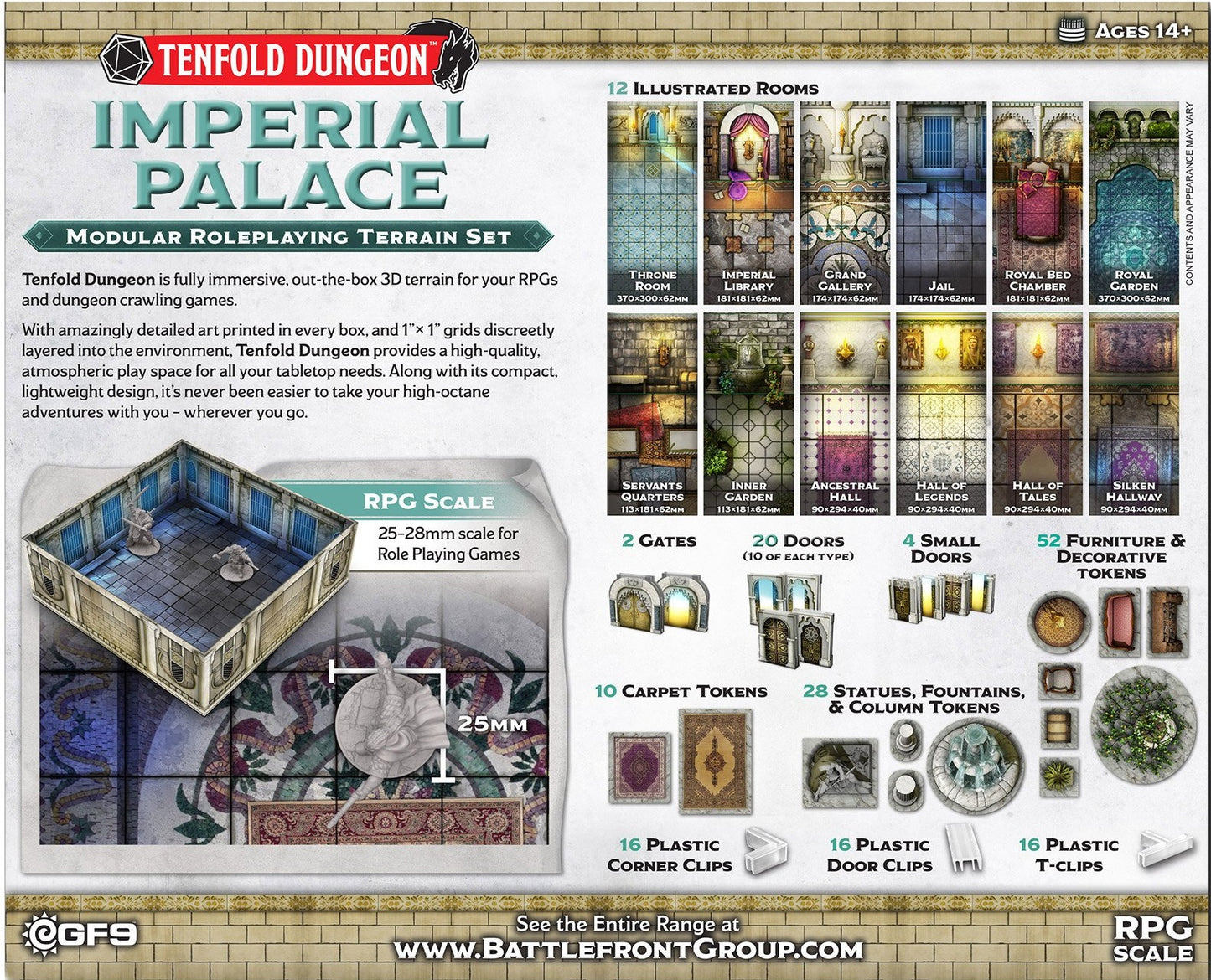 Tenfold Dungeon Terrain Set: Imperial Palace