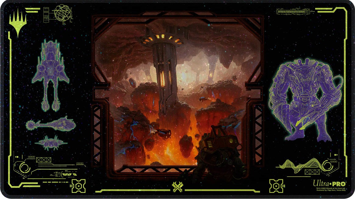 UP Playmat- MTG Edge of Eternities Red Holofoil