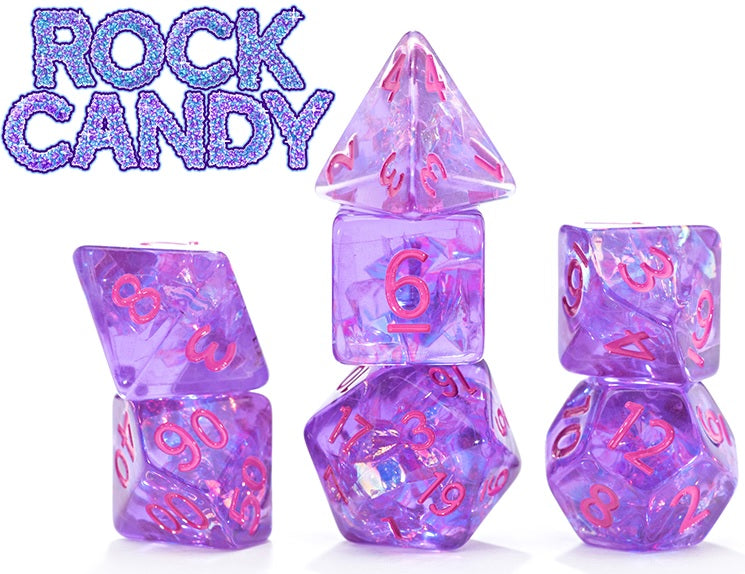 Inclusion Dice: 7Pc Rock Candy