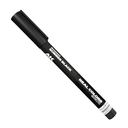 AK Interactive Real Colors Markers: Rubber Black