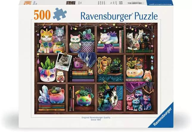 Cubby Cats and Succulents- 500pc Puzzle