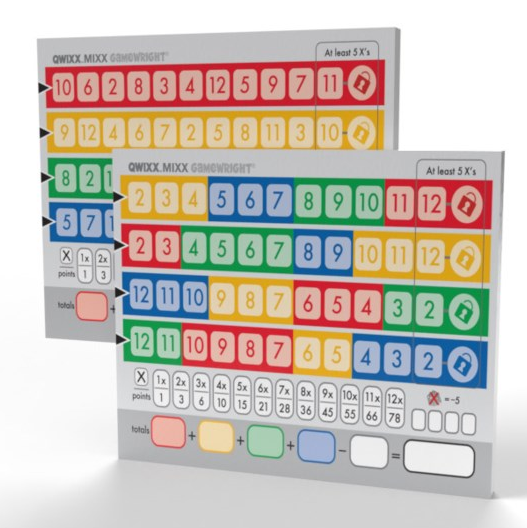 Qwixx Mixx Score Pads