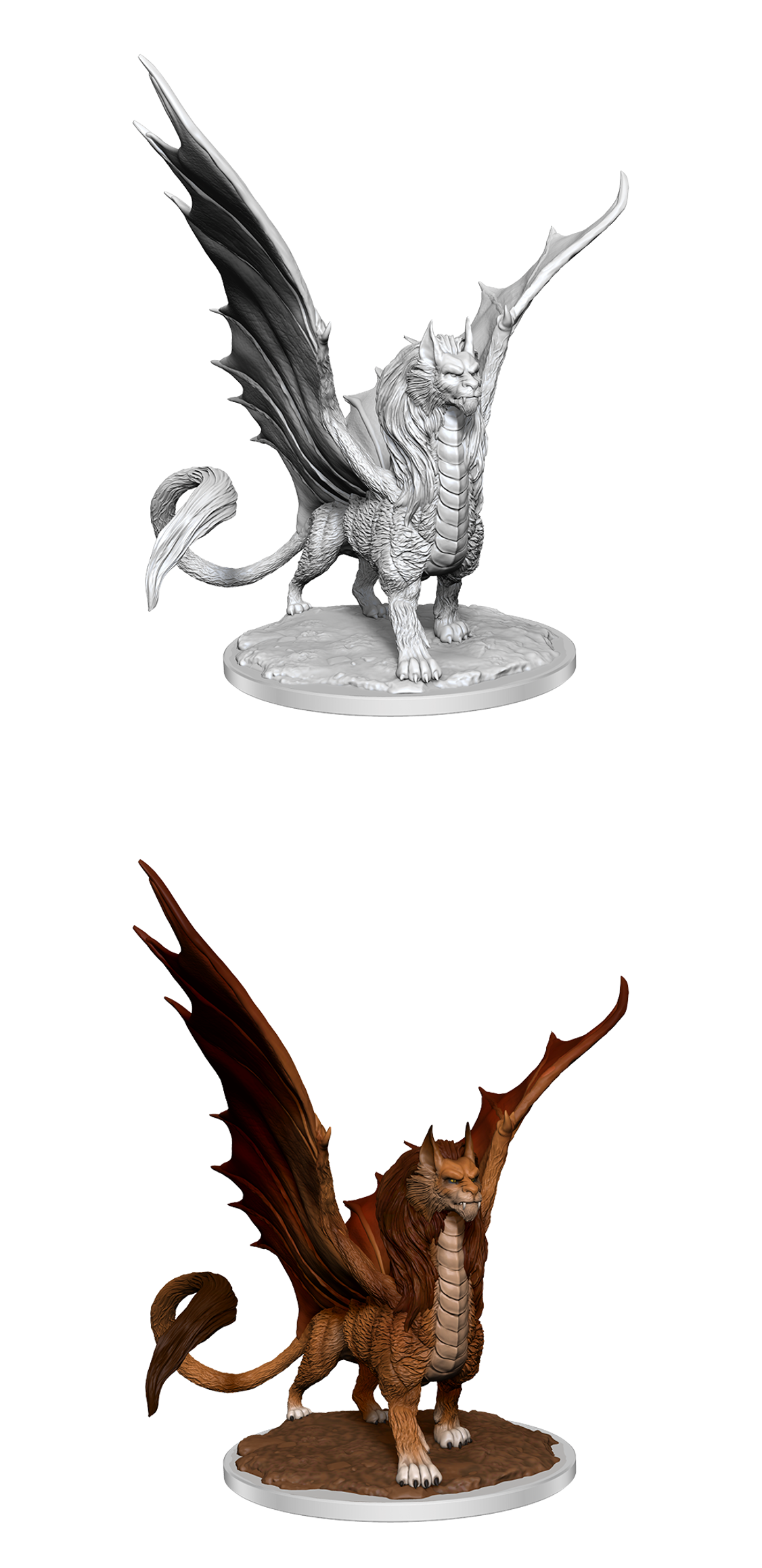 D&D Unpainted Minis WV17 Dragonne