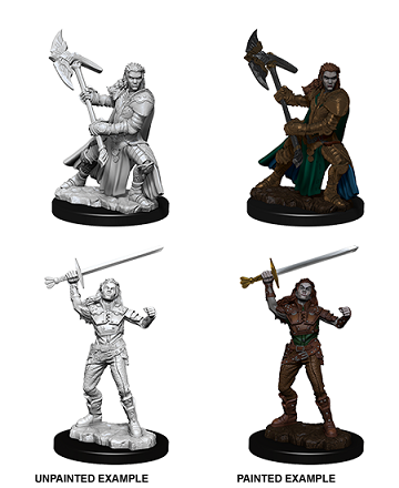 D&D Unpainted Minis: Wave 7: Female Half-Orc Fighter