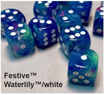 Festive: 12D6 Waterlily/White