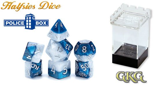 Halfsies Dice: 7Pc Police Box