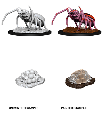 D&D Unpainted Minis: Wave 12: Giant Spider & Egg Clutch