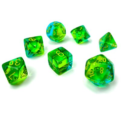 Gemini: 7Pc Green-Teal/Yellow