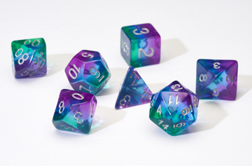 SD Semi-translucent Blue Aurora Resin 7-Die Set