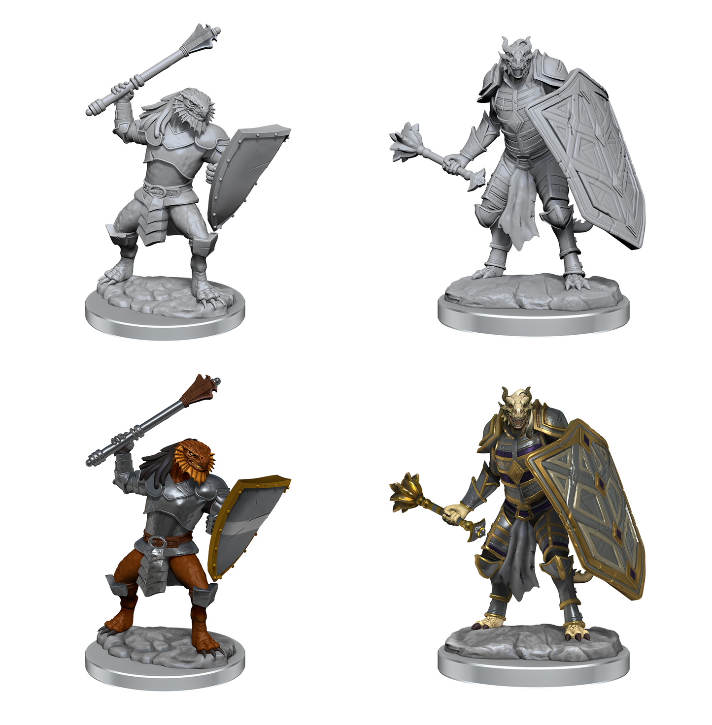 D&D Unpainted Minis: Wave 18: Dragonborn Clerics