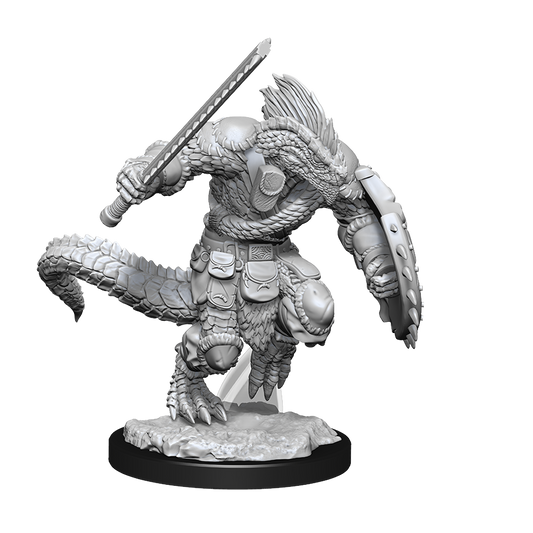 D&D Unpainted Minis: Wave 15: Lizardfolk Barbarian & Cleric
