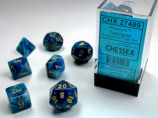 Phantom: 7Pc Teal/gold