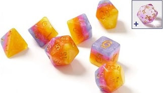 SD Semi-translucent Tahitian Sunset 7-Die Set