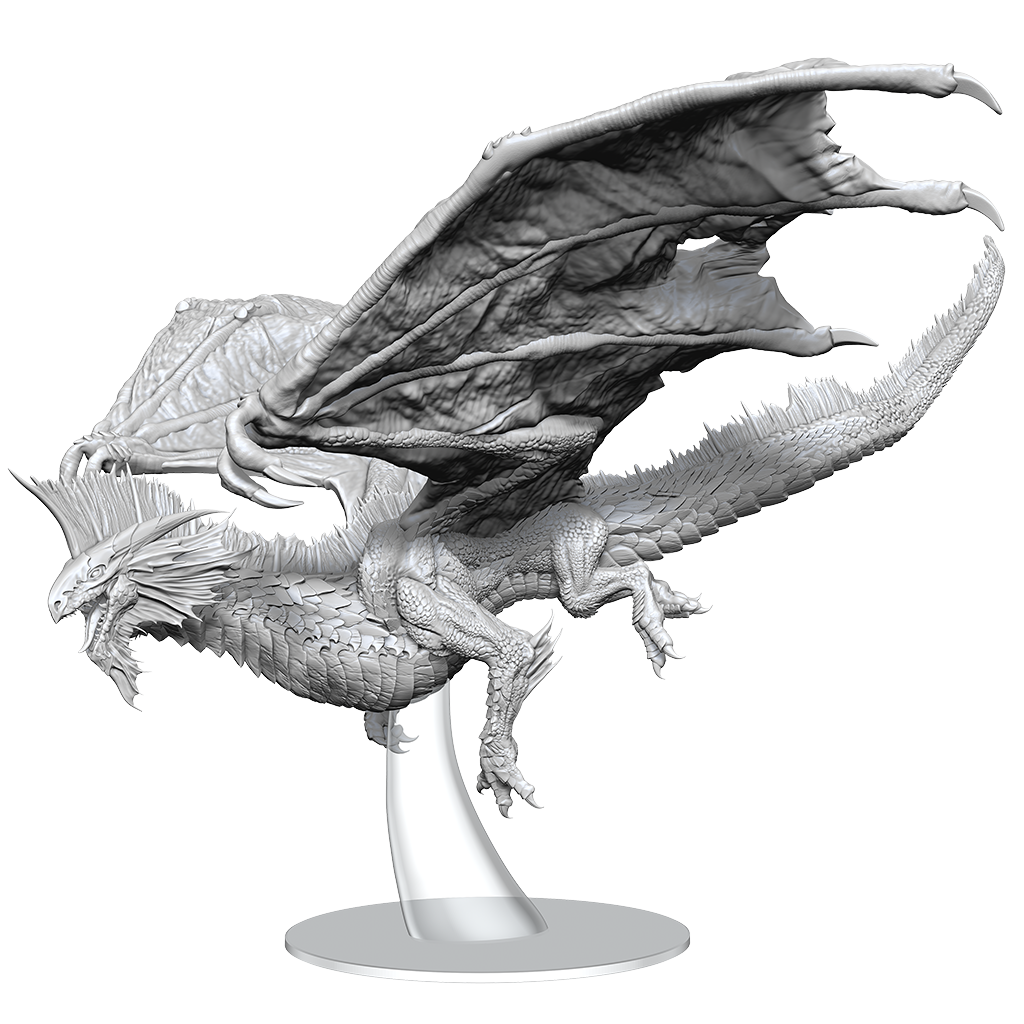 D&D Unpainted Minis Adult Silver Dragon