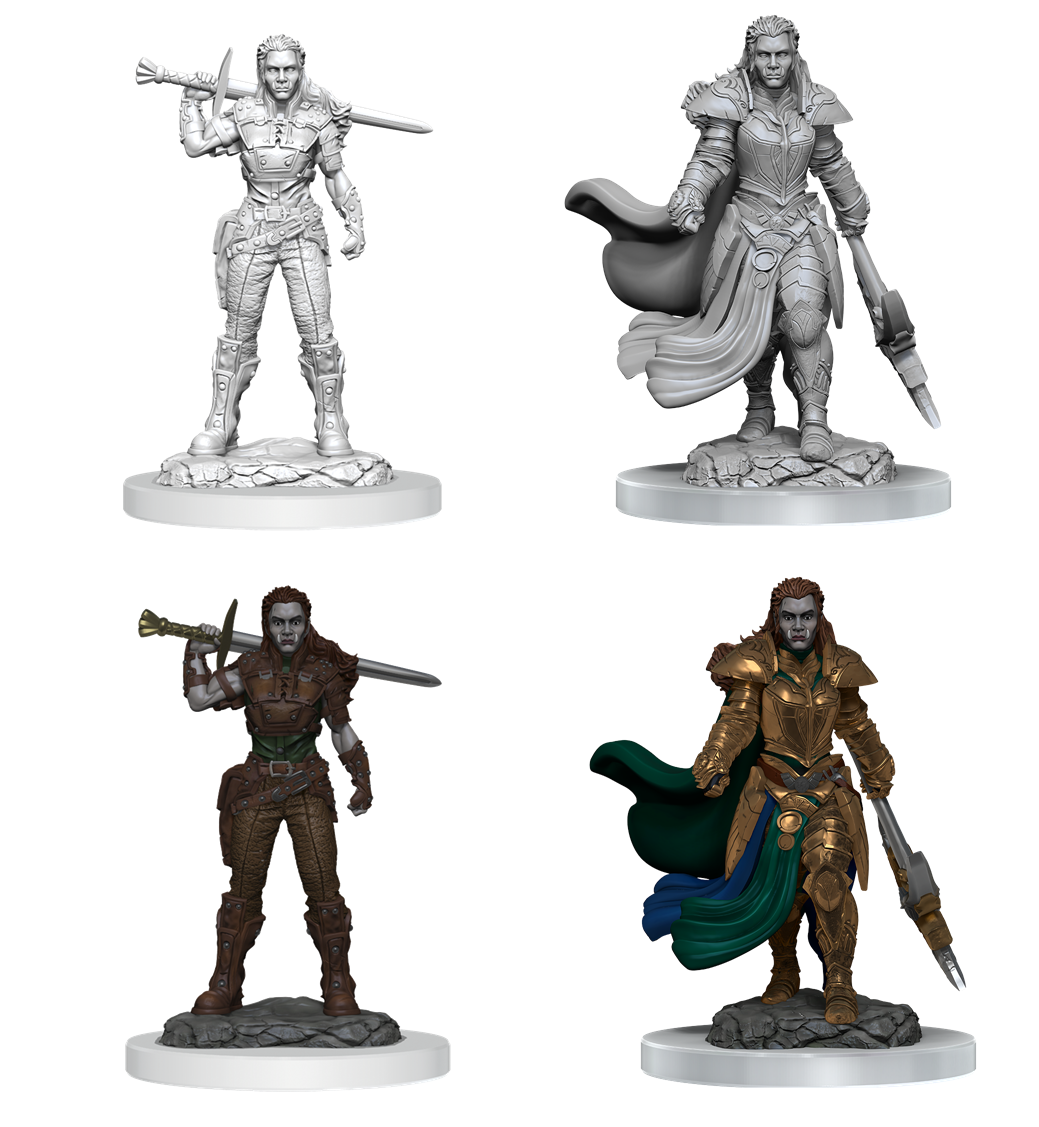 D&D Unpainted Minis: Wave 20: Orc Fighter Female