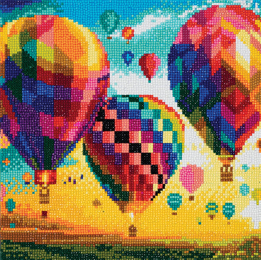 Crystal Art Kit (Medium)- Hot Air Balloons