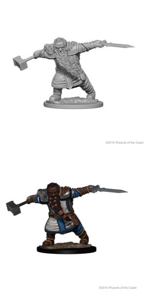 D&D Unpainted Minis: Wave 1: Dwarf Male Fighter