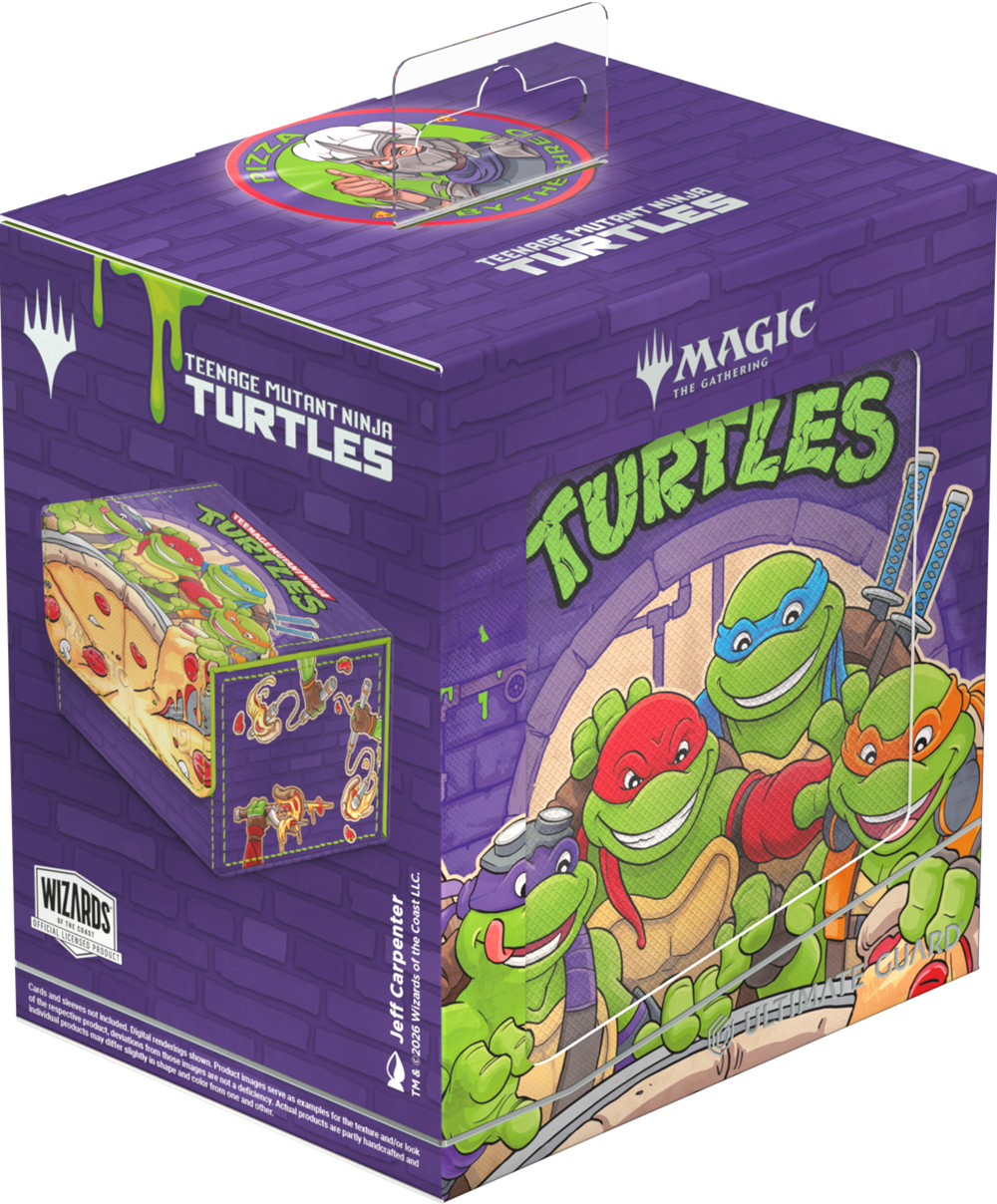 UG Deck Case Sidewinder 133+ Xenoskin MTG Teenage Mutant Ninja Turtles: Pizza Box
