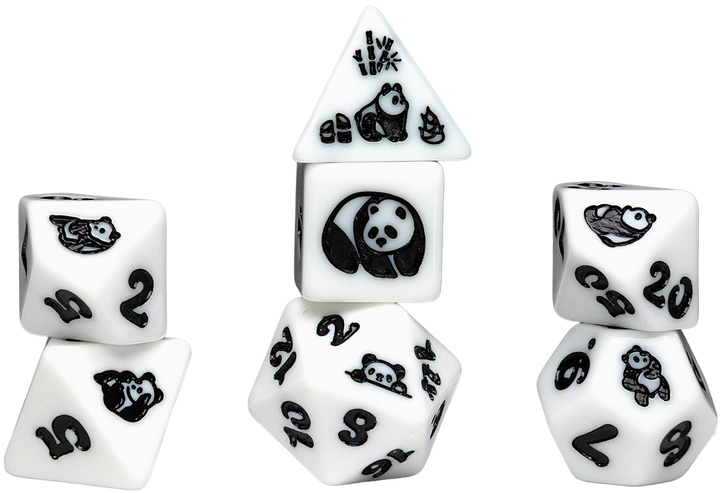 SD Animals Moon Panda 7-Die Set