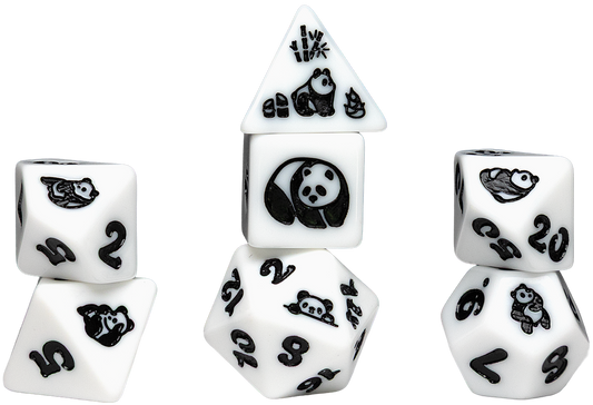 SD Animals Moon Panda 7-Die Set