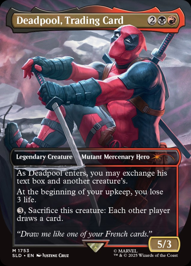 MTG- Secret Lair- Marvel 6 (Deadpool)