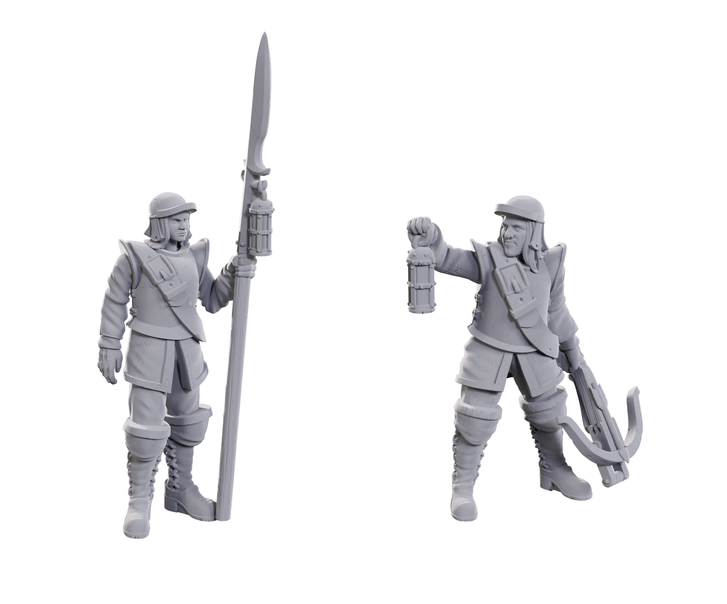 Wizkids Unpainted Minis WV23 Roadwardens Male & Female