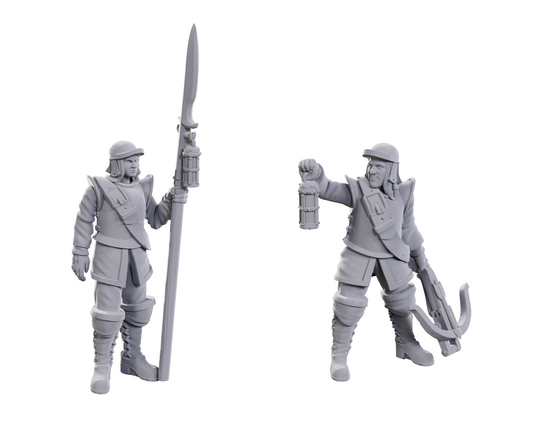 Wizkids Unpainted Minis WV23 Roadwardens Male & Female
