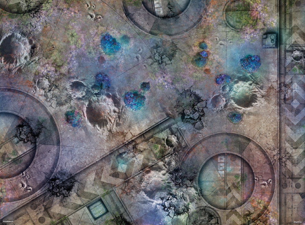 Terrain Crate - Battle Mat Grim Battlefield 6X4