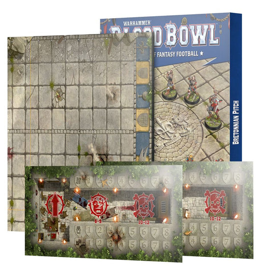 Blood Bowl: Bretonnian Team Pitch and Dugouts