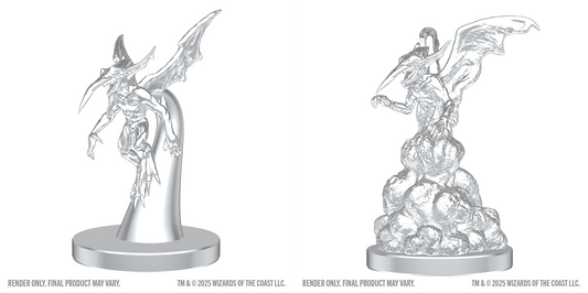 DND Unpainted Minis WV28 Ice Mephit and Dust Mephit