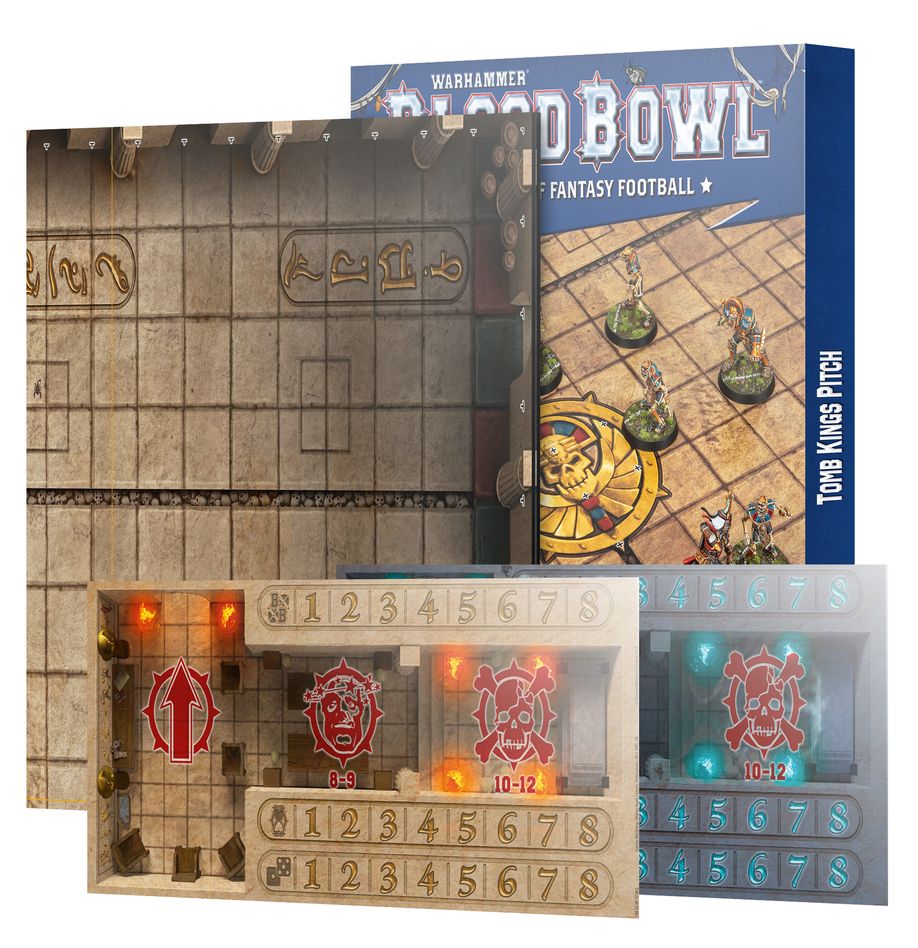 Blood Bowl: Tomb Kings Team Pitch and Dugouts