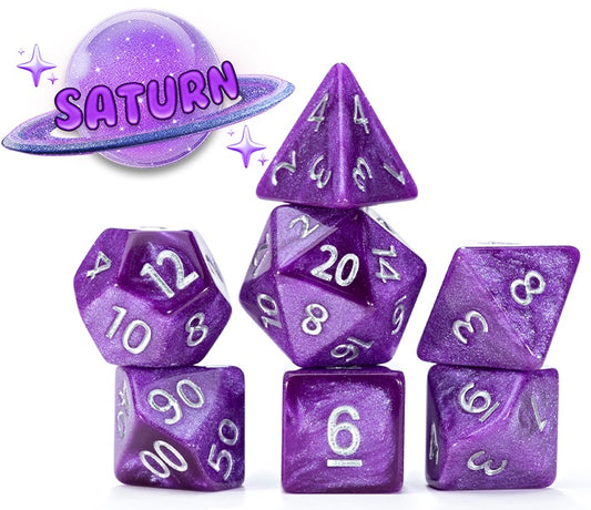 Mercurial Dice: Saturn Sparkling Grape