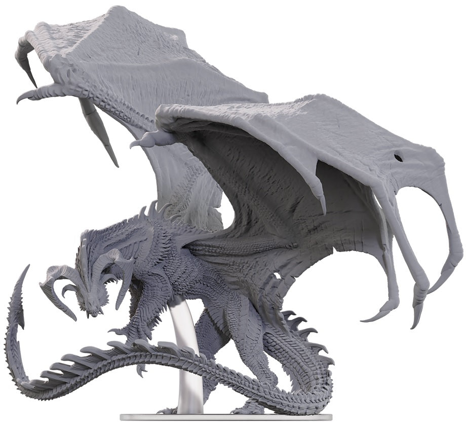 D&D Unpainted Minis Adult Black Dragon Corruptor