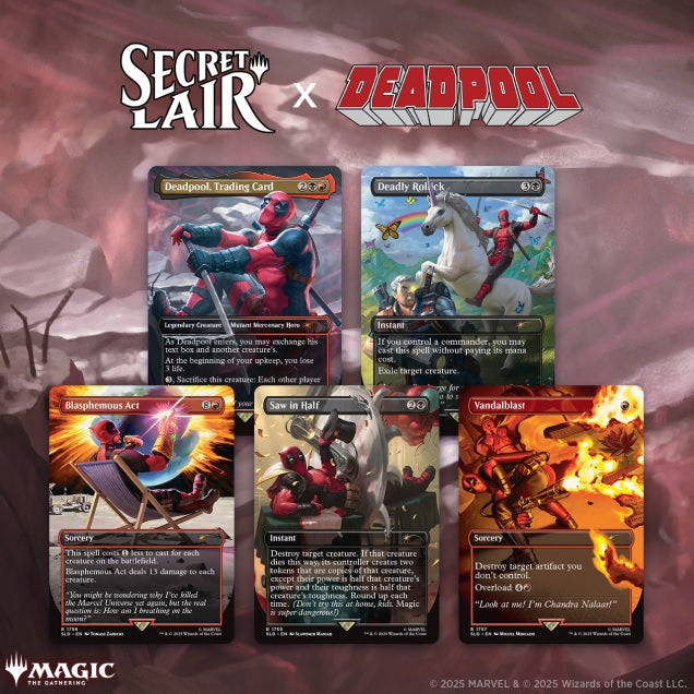 MTG- Secret Lair- Marvel 6 (Deadpool)