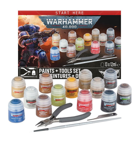 (Preorder) Warhammer 40,000: Paint + Tools set