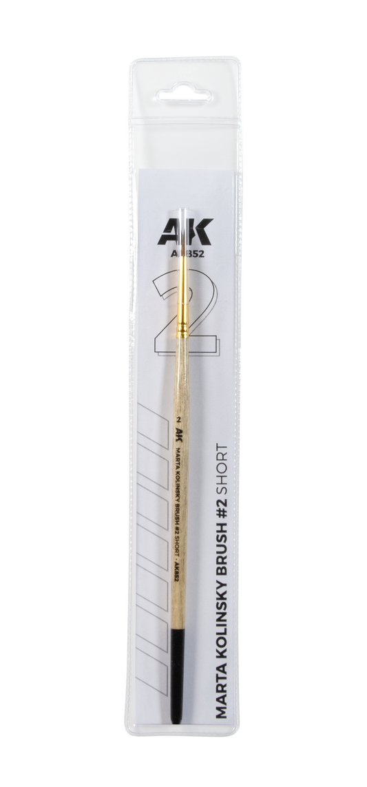 AK Interactive Marta Kolinsy Brush, #2 short