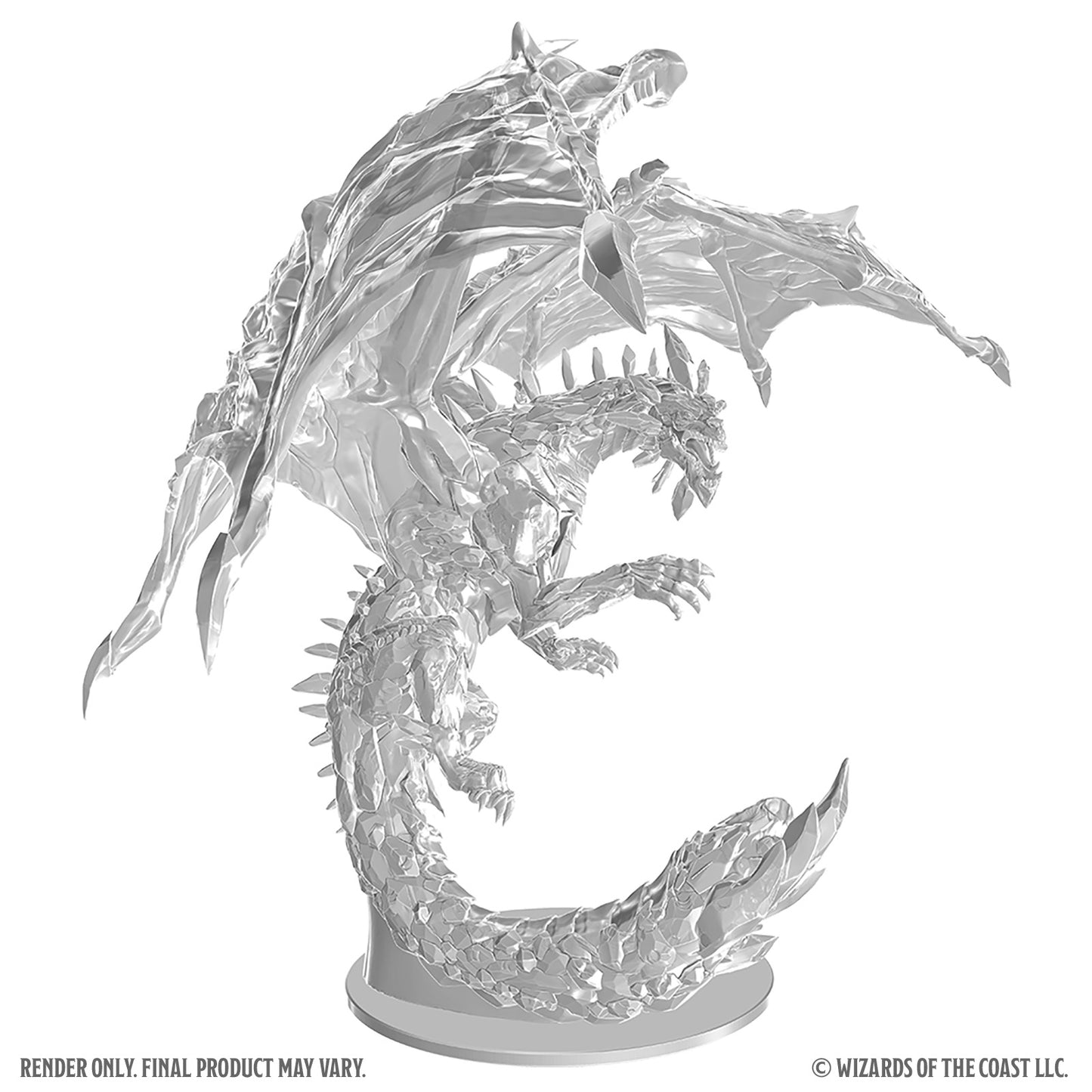 DND Unpainted Minis Adult Amethyst Dragon