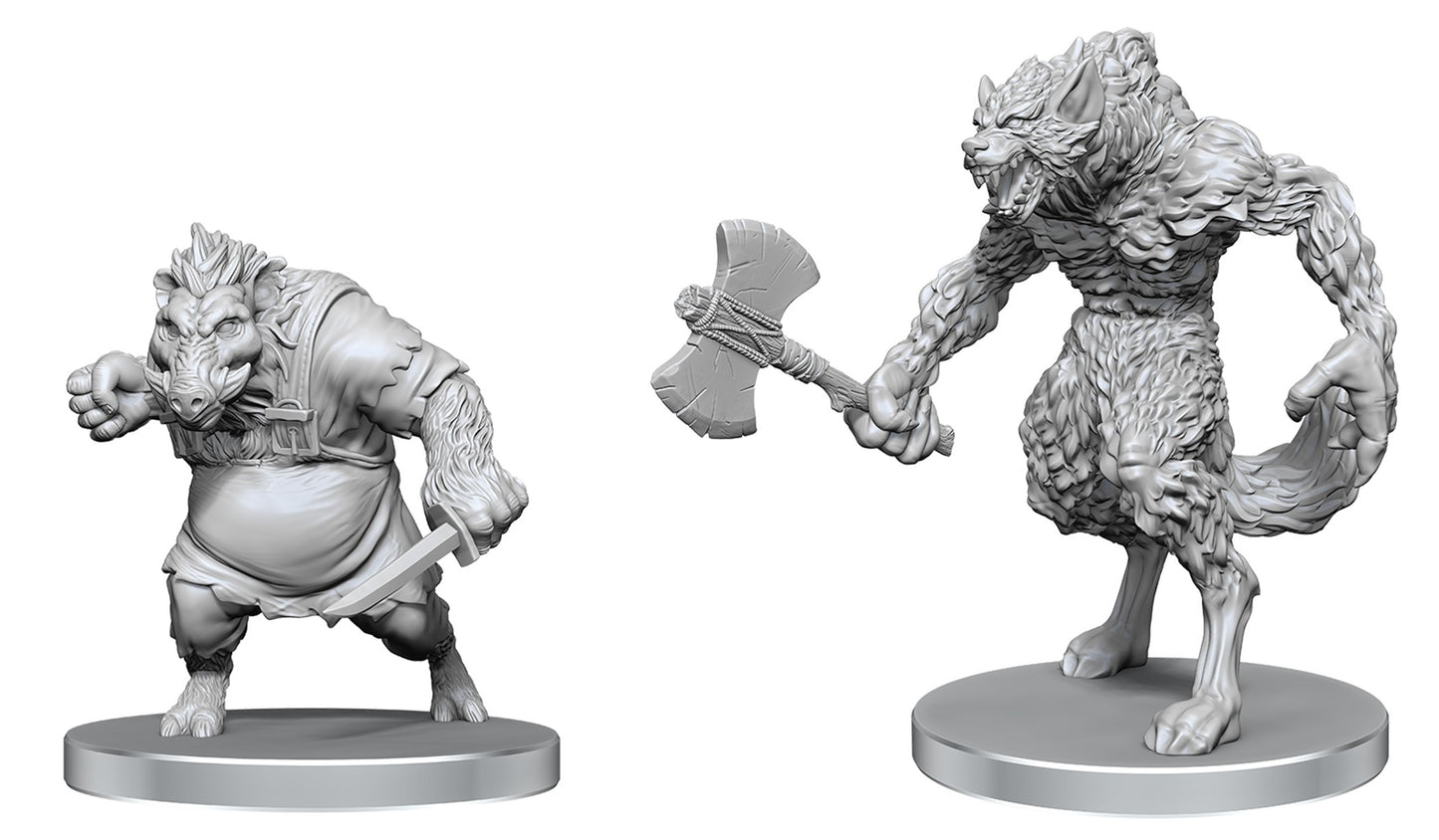 PF Unpainted Miniatures Wave 26: Werewolf and Wereboar