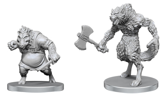 PF Unpainted Miniatures Wave 26: Werewolf and Wereboar