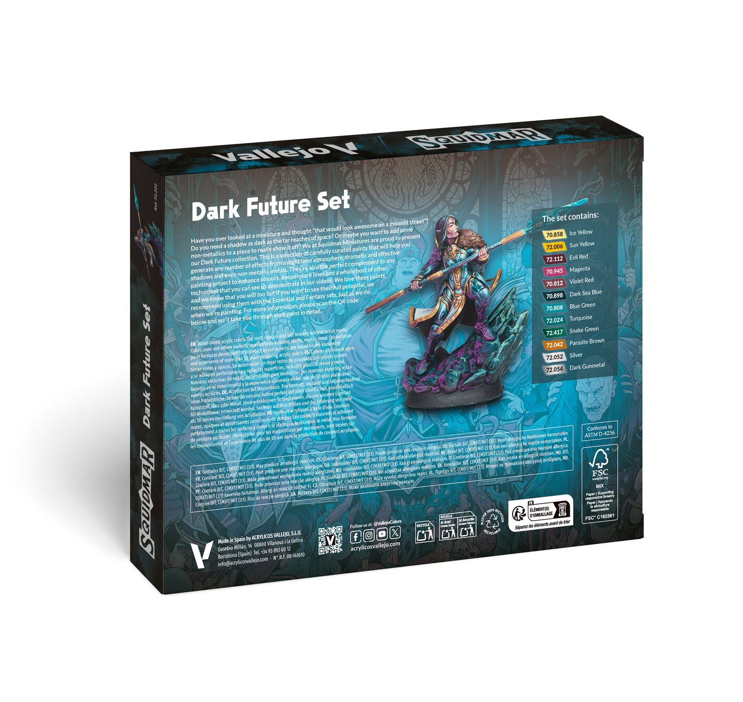 Vallejo: Dark Future Paint Set by Squidmar Miniatures
