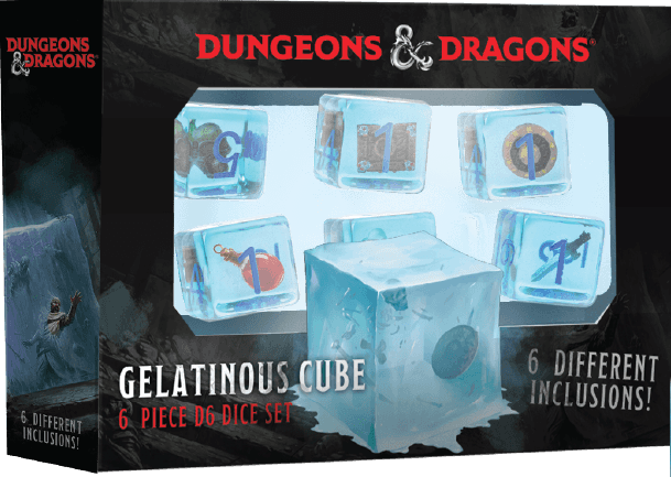 Dungeons and Dragons: Gelatinous Cube 6 Piece Dice Set