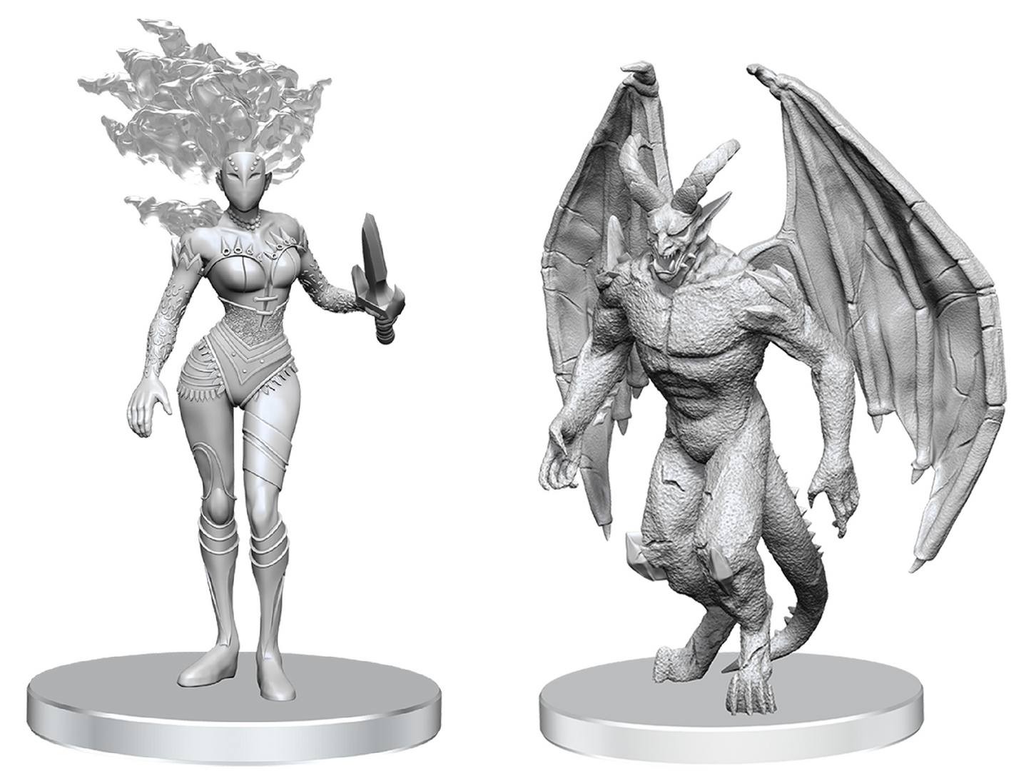 PF Unpainted Miniatures Wave 27: Gargoyle and Shae